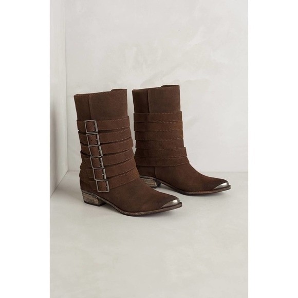 Anthropologie Shoes - Anthropologie Splendid Brown Pico Buckled Boots
